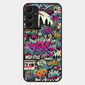 90s Hip-Hop Street Art Glass Case Cover For Samsung Galaxy A34 5G