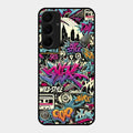 90s Hip-Hop Street Art Glass Case Cover For Samsung Galaxy A35 5G