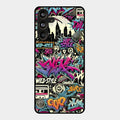 90s Hip-Hop Street Art Glass Case Cover For Samsung Galaxy M55 5G