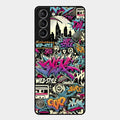 90s Hip-Hop Street Art Glass Case Cover For Samsung Galaxy S21