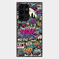 90s Hip-Hop Street Art Glass Case Cover For Samsung Galaxy S22 Ultra 5G