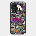 90s Hip-Hop Street Art Glass Case Cover For Vivo T2 5G