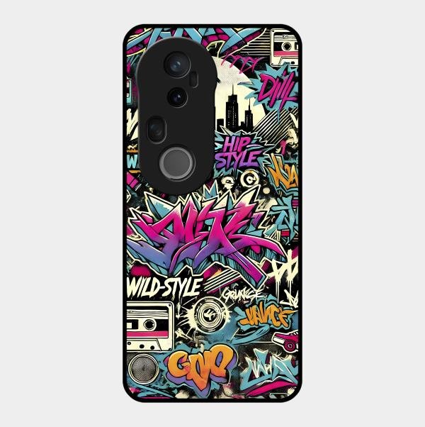 90s Hip-Hop Street Art Glass Case Cover For Vivo T4 Ultra 5G