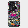 90s Hip-Hop Street Art Glass Case Cover For Vivo T4X 5G