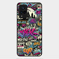 90s Hip-Hop Street Art Glass Case Cover For Vivo V21 5G