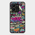 90s Hip-Hop Street Art Glass Case Cover For Vivo V25 5G