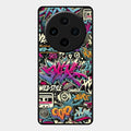 90s Hip-Hop Street Art Glass Case Cover For Vivo X100 5G