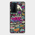 90s Hip-Hop Street Art Glass Case Cover For Vivo X70 Pro 5G
