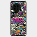 90s Hip-Hop Street Art Glass Case Cover For Vivo X90 5G