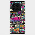 90s Hip-Hop Street Art Glass Case Cover For Vivo X90 Pro 5G