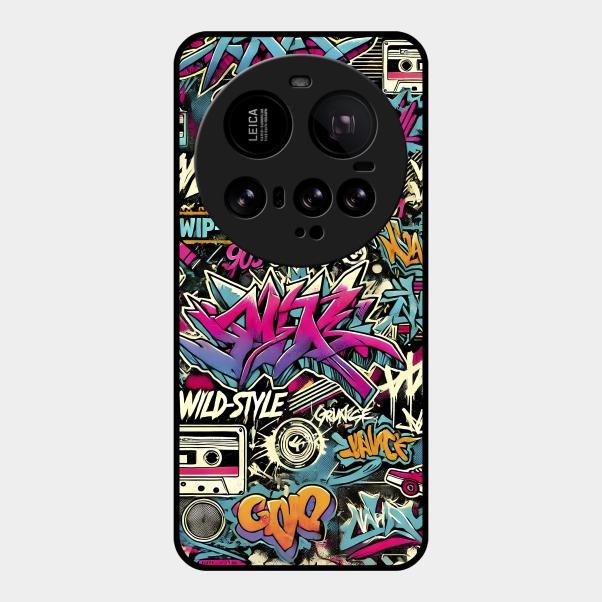 90s Hip-Hop Street Art Glass Case Cover For Xiaomi 15 Ultra 5G