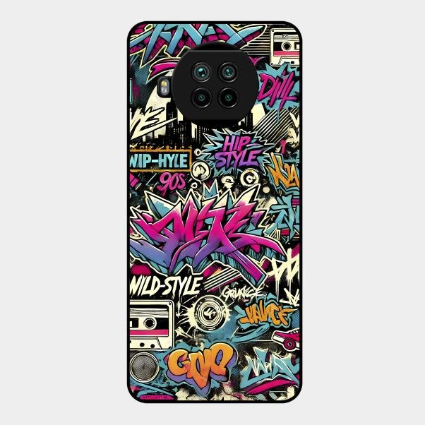 90s Hip-Hop Street Art Glass Case Cover For Redmi - ShopOnCliQ