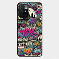 90s Hip-Hop Street Art Glass Case Cover For Xiaomi Redmi 10 Prime