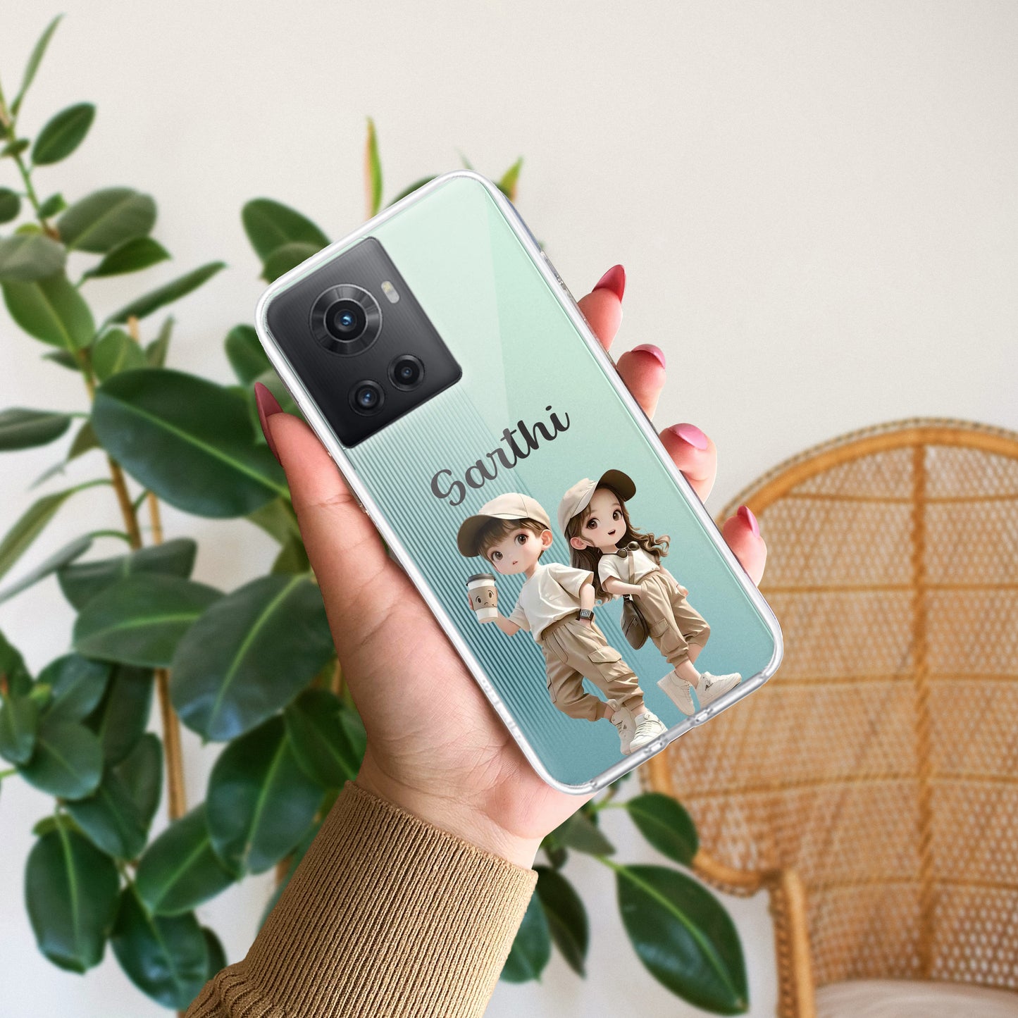 Sweet Harmony Customize Transparent Silicon Case For OnePlus