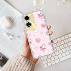 Cute Kitty Bliss Transparent Silicon Case For Oppo - ShopOnCliQ