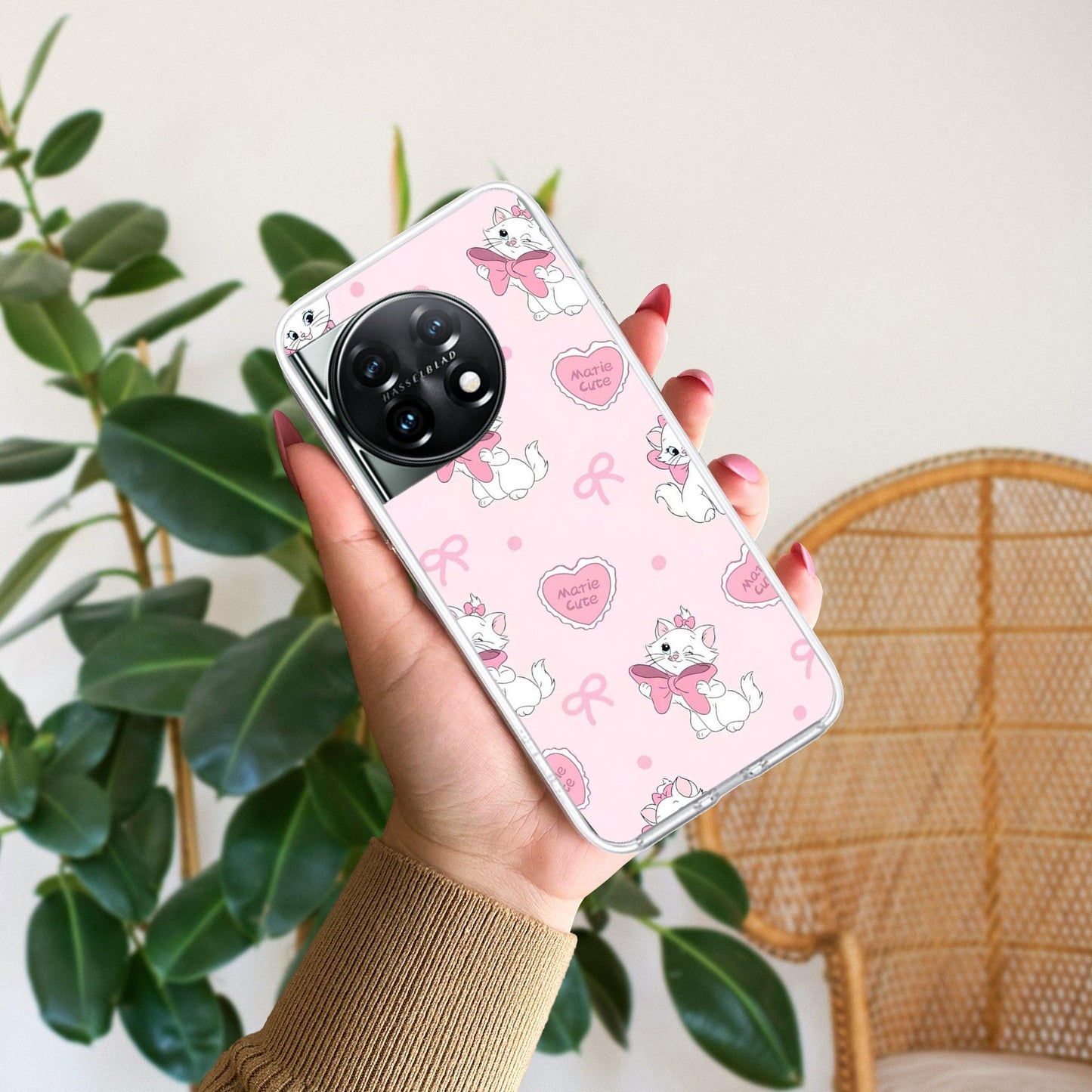 Cute Kitty Bliss Transparent Silicon Case For OnePlus - ShopOnCliQ