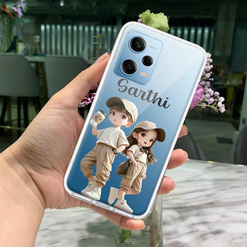 Sweet Harmony Customize Transparent Silicon Case  For Redmi Note 12 4G
