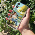 Natures Frame Transparent Silicon Case For Samsung Galaxy M06 5G