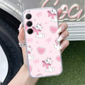Cute Kitty Bliss Transparent Silicon Case For Samsung Galaxy M35 5G