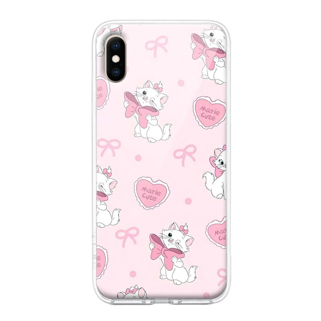 Cute Kitty Bliss Transparent Silicon Case For Google Pixel 9 Pro XL
