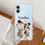 Sweet Harmony Customize Anti Yellow Clear Case For iPhone 16 Plus