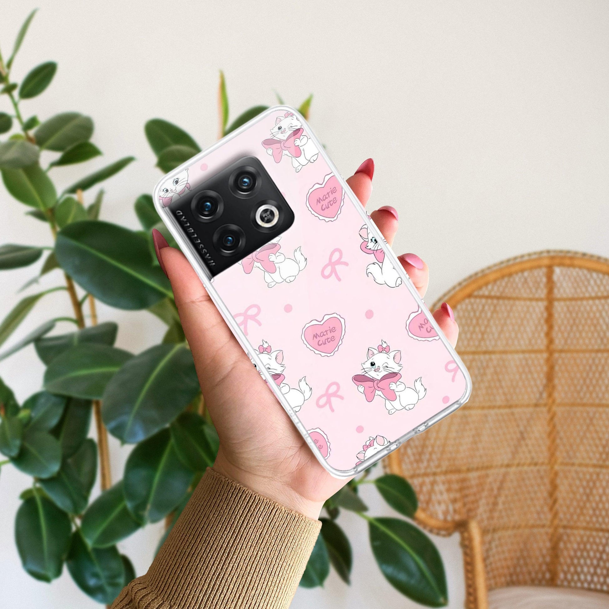 Cute Kitty Bliss Transparent Silicon Case For OnePlus - ShopOnCliQ