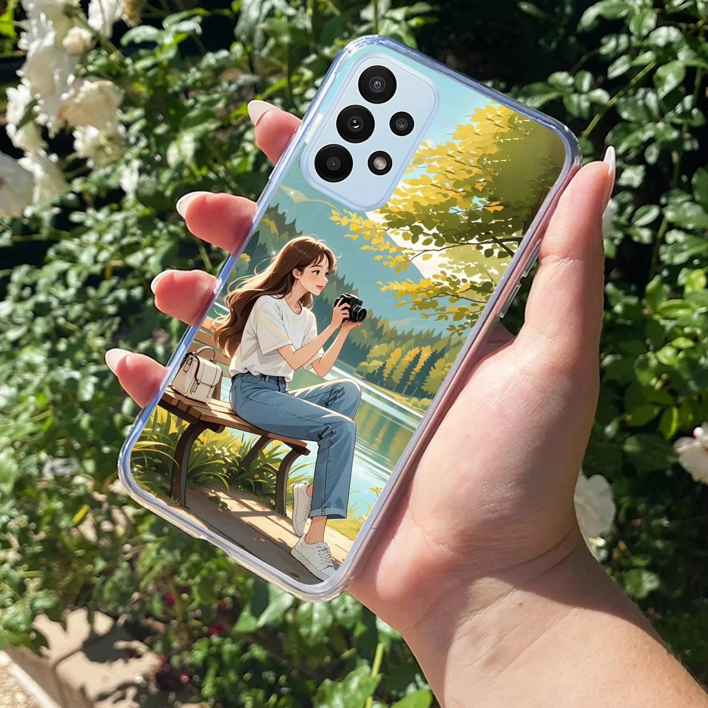 Natures Frame Anti Yellow Case For Samsung Galaxy A73