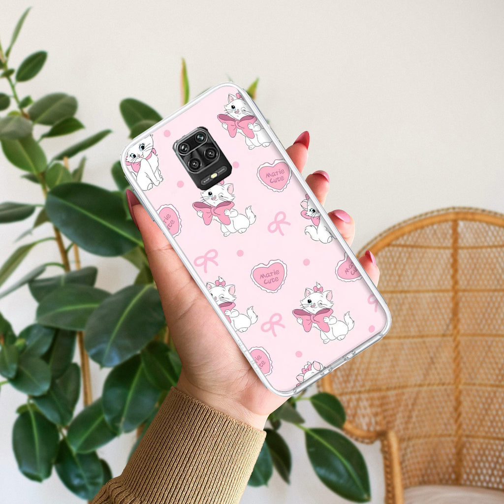 Cute Kitty Bliss Transparent Silicon Case For Redmi Note 10 / 10S