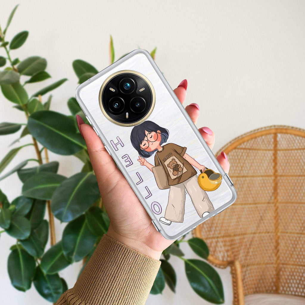 Hello Honey Transparent Silicon Case For Realme 11 5G