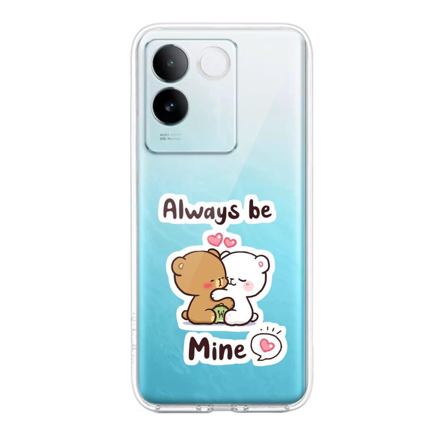 Cute Cuddle Bears Transparent Silicon Case For iQOO