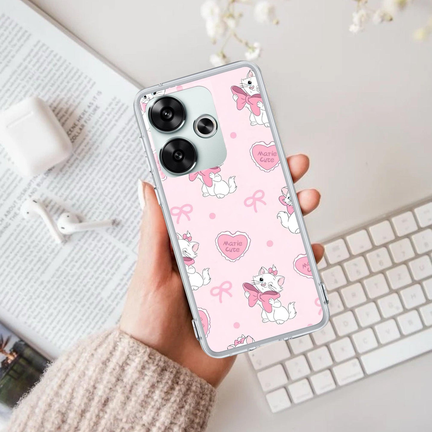 Cute Kitty Bliss Transparent Silicon Case For Poco - ShopOnCliQ