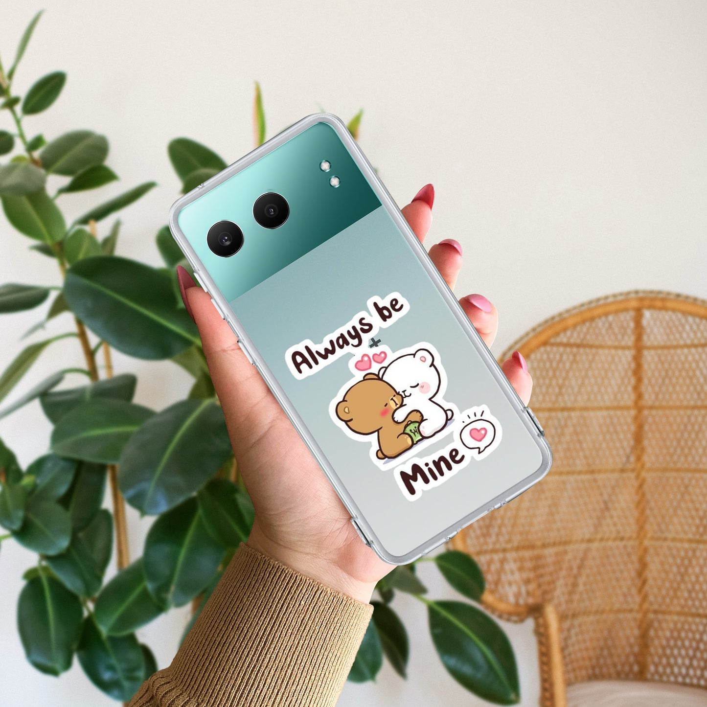 Cute Cuddle Bears Transparent Silicon Case For OnePlus