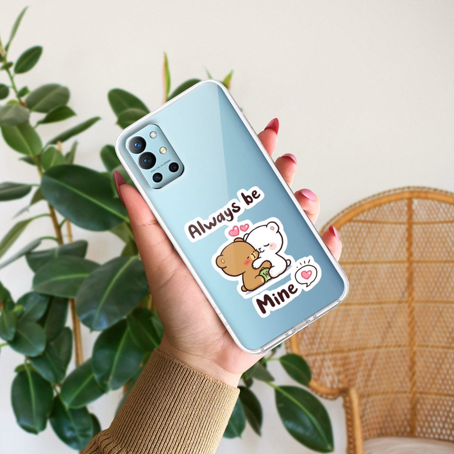 Cute Cuddle Bears Transparent Silicon Case For OnePlus