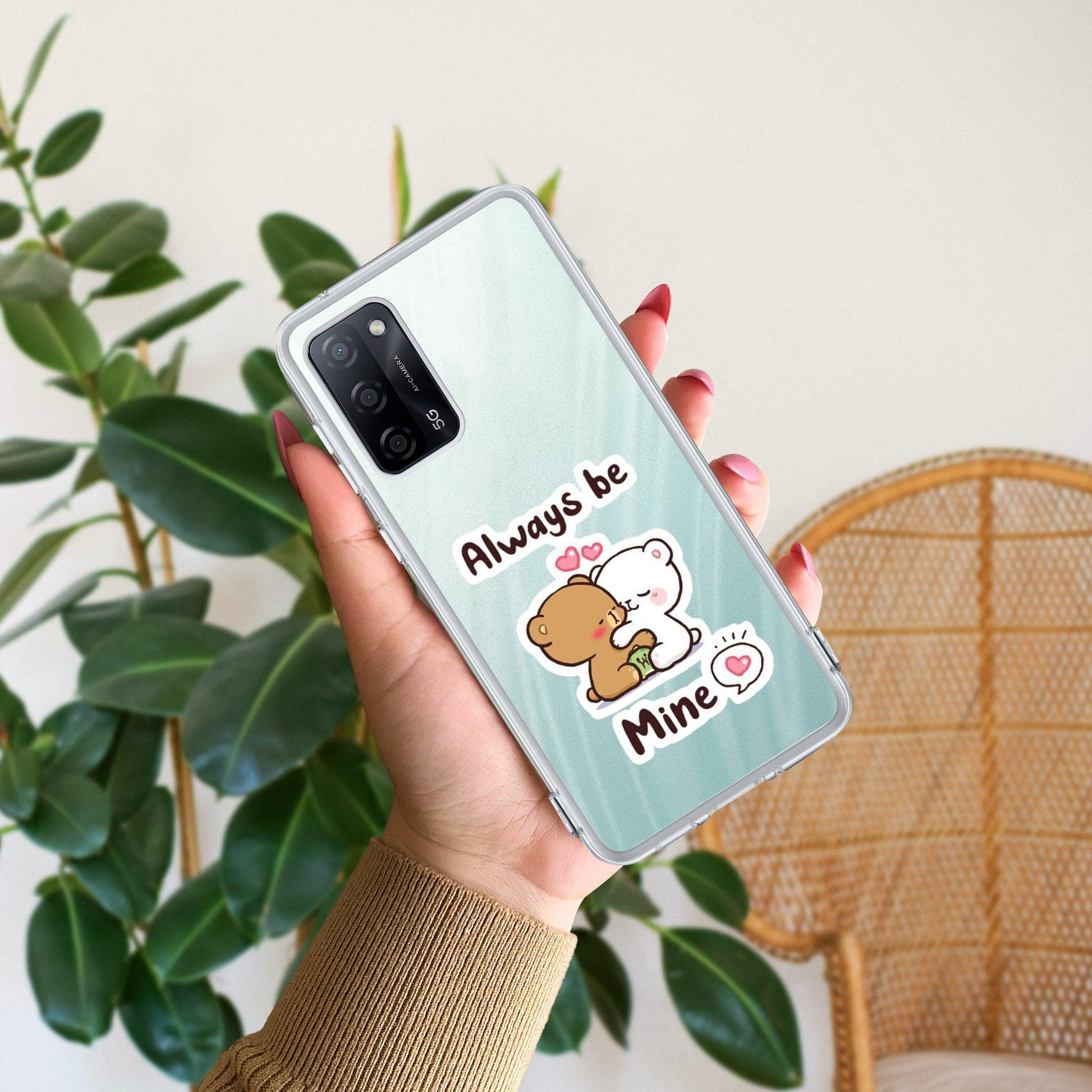 Cute Cuddle Bears Transparent Silicon Case For Oppo - ShopOnCliQ