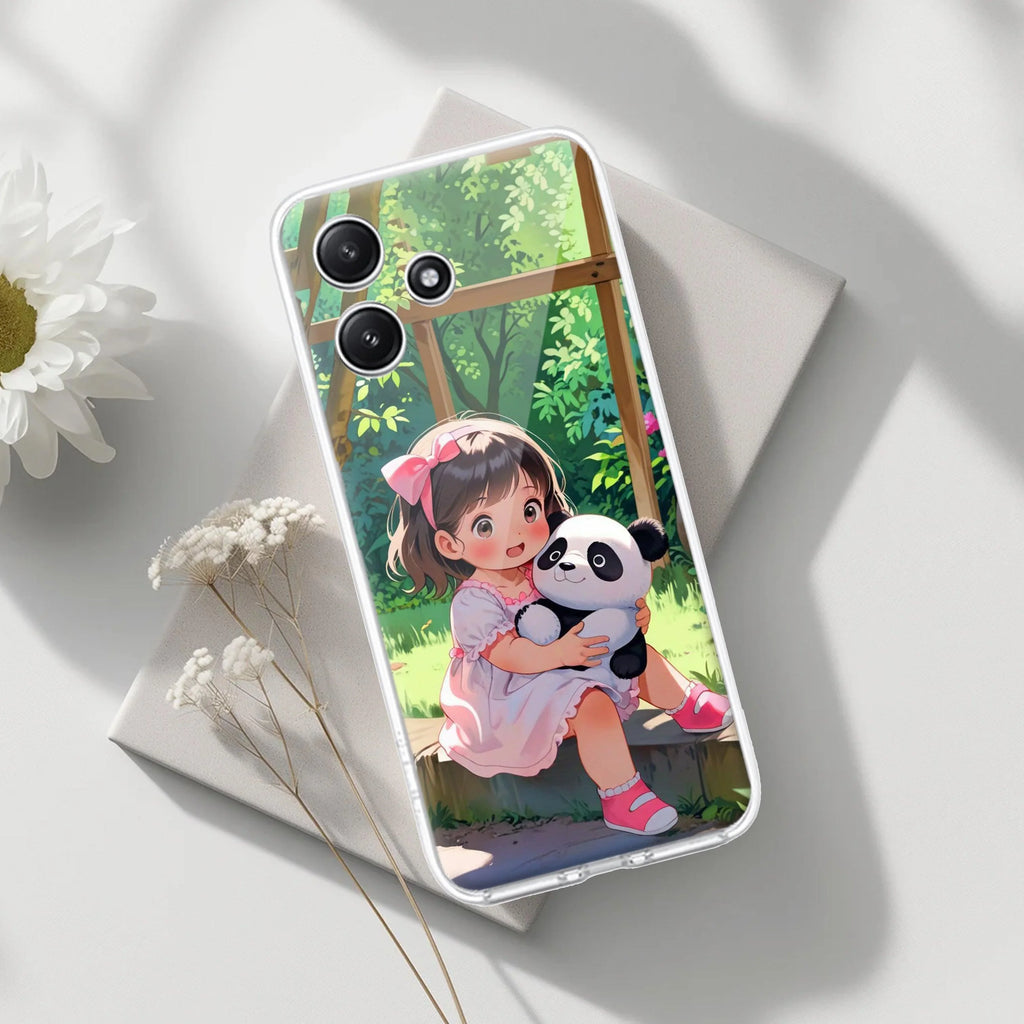 Blush & Panda Transparent Silicon Case For Redmi 13 5G
