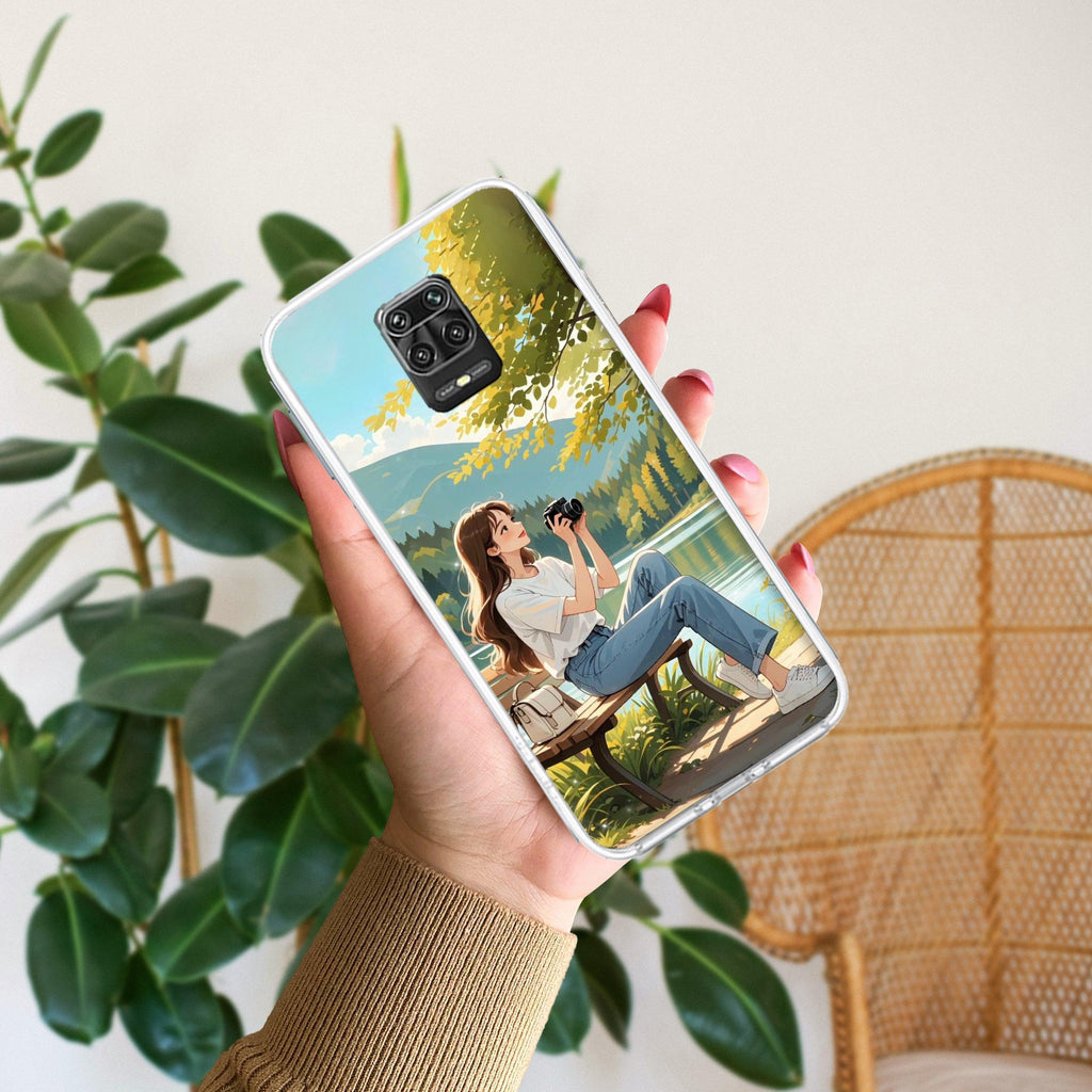 Nature-s Frame Travel Transparent Silicon Case For Redmi Note 13 5G
