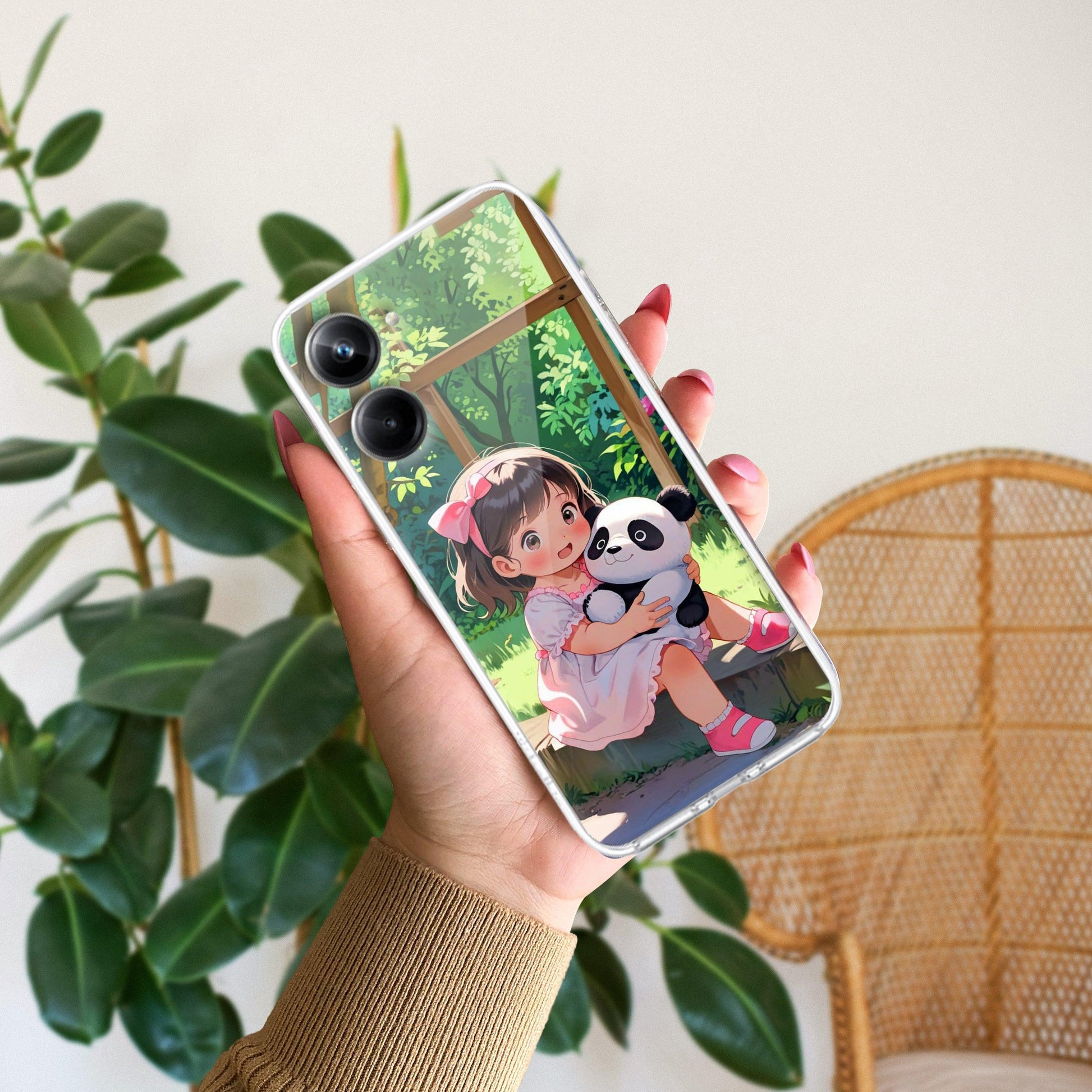 Blush & Panda Transparent Silicon Case For Realme/Narzo - ShopOnCliQ