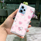 Cute Kitty Bliss Transparent Silicon Case For Redmi Note 12 4G