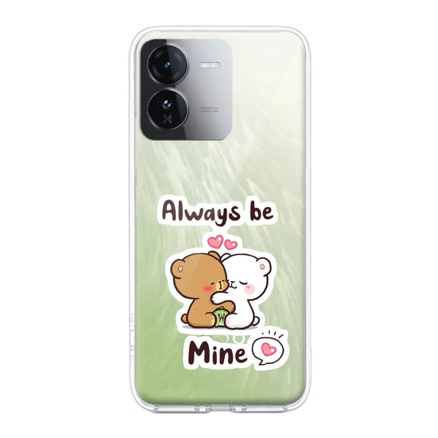 Cute Cuddle Bears Transparent Silicon Case For iQOO