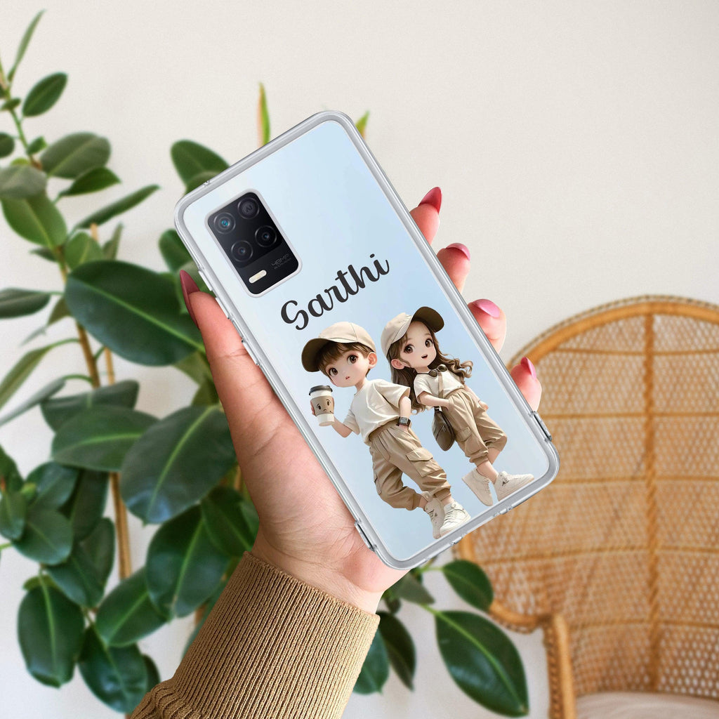 Sweet Harmony Customize Transparent Silicon Case For Realme 8 5G / Realme 8s 5G / Realme 9 5G / Realme Narzo 30 5G