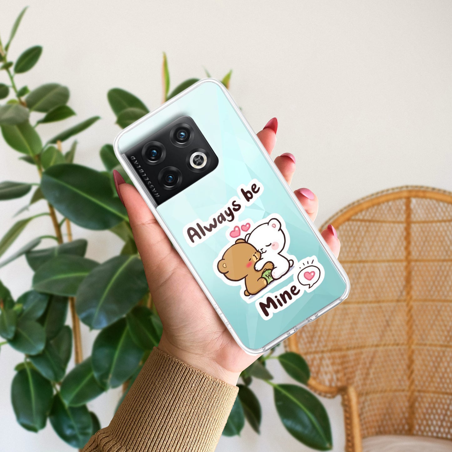 Cute Cuddle Bears Transparent Silicon Case For OnePlus