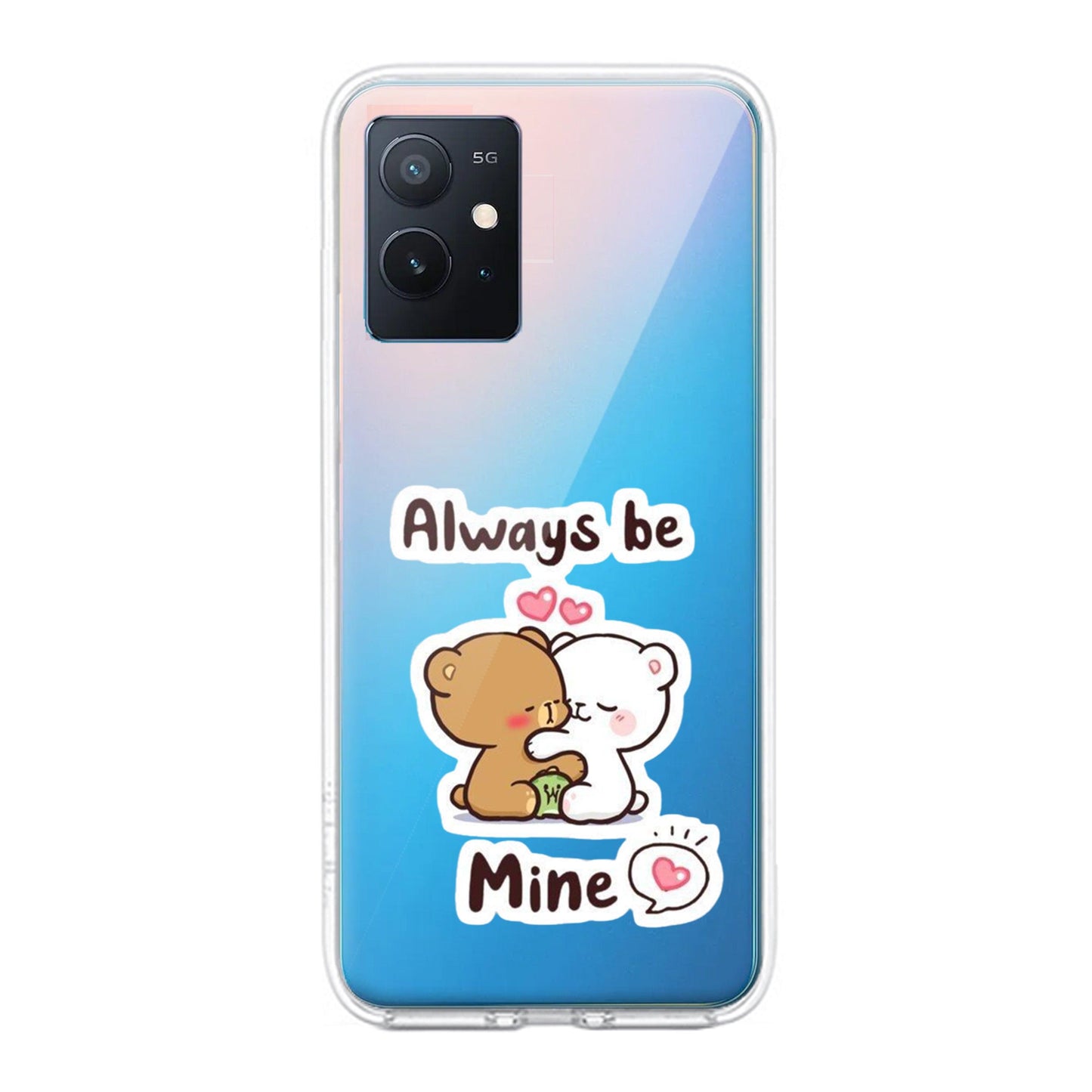 Cute Cuddle Bears Transparent Silicon Case For iQOO