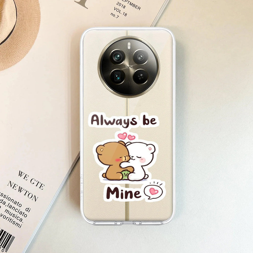Cute Cuddle Bears Transparent Silicon Case For Realme P2 Pro 5G