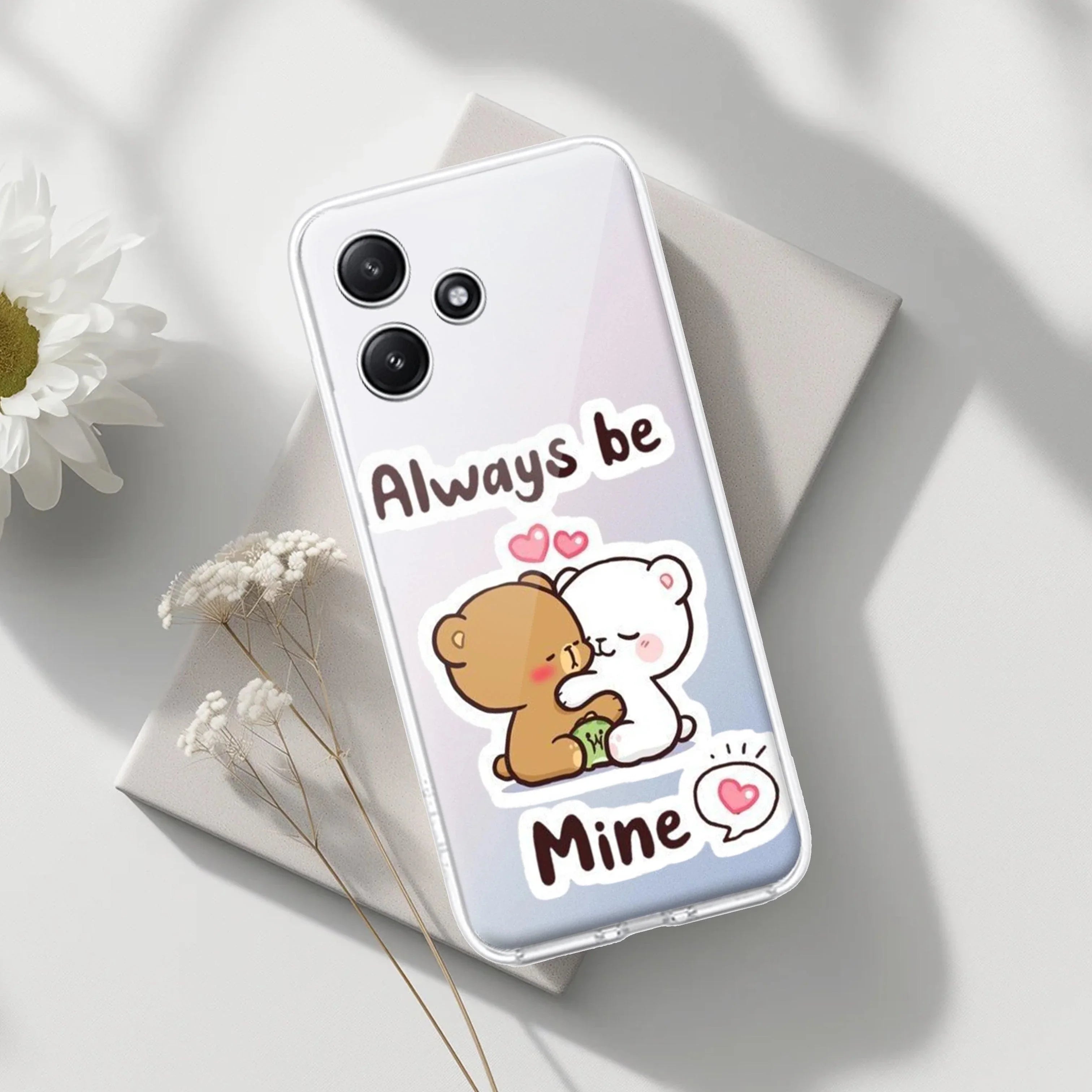 Cute Cuddle Bears Transparent Silicon Case For Poco - ShopOnCliQ