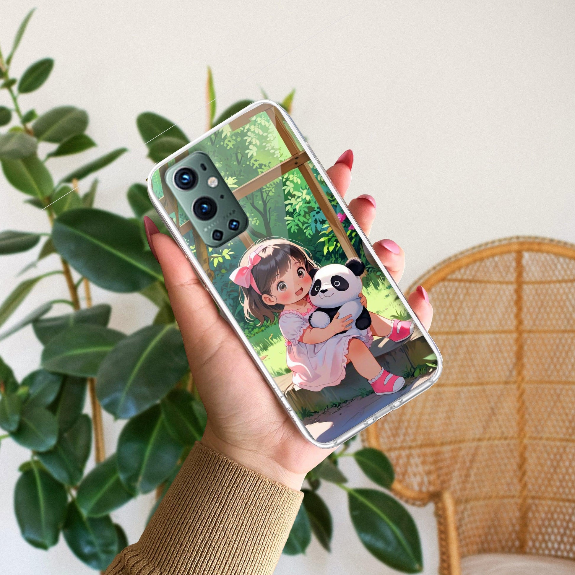 Blush & Panda Transparent Silicon Case For OnePlus - ShopOnCliQ