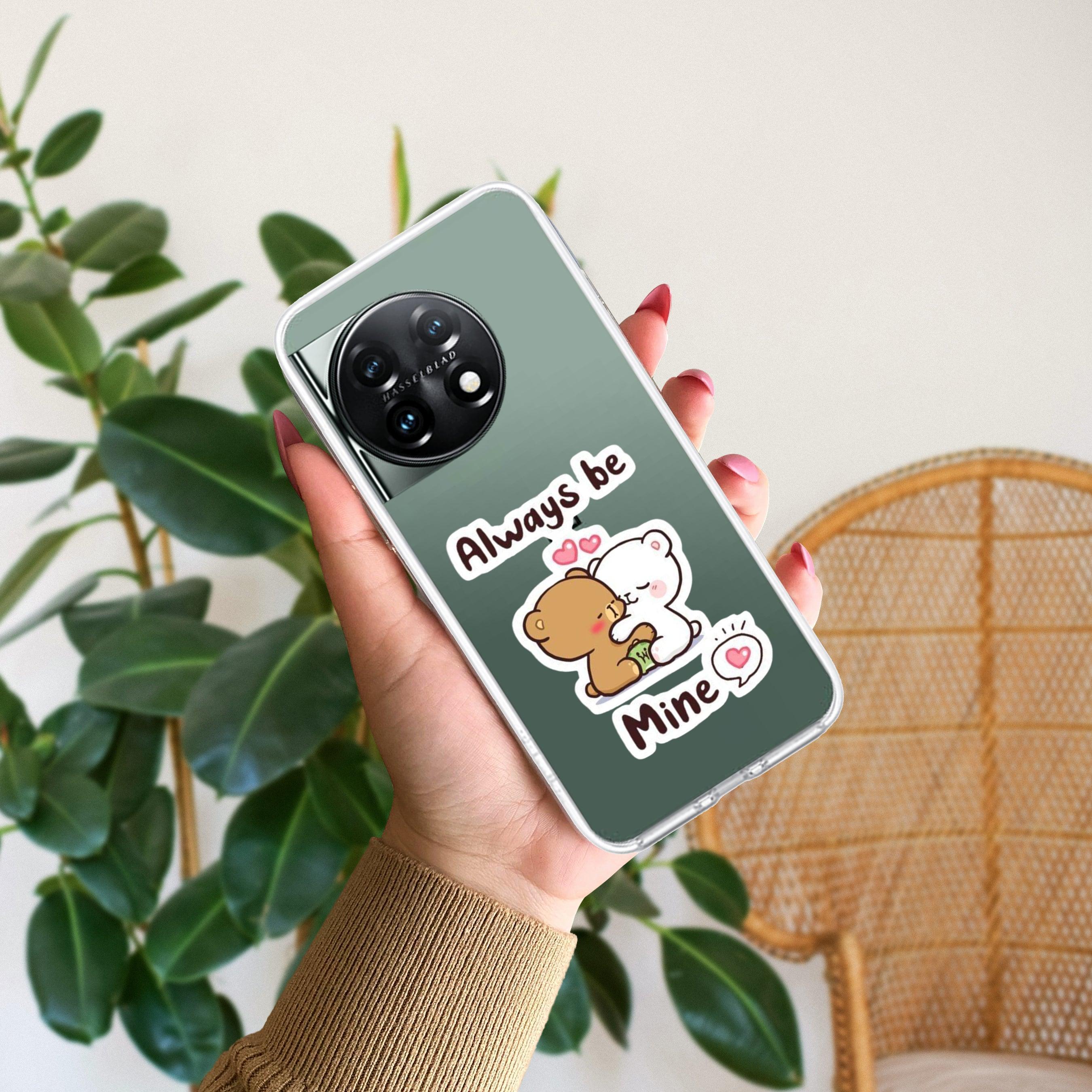 Cute Cuddle Bears Transparent Silicon Case For OnePlus 11R 5G