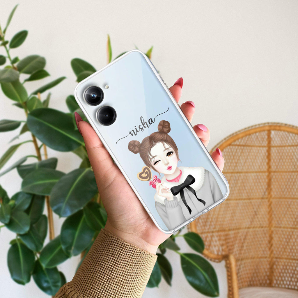 Candy Wink Customize Transparent Silicon Case For Realme 11 Pro 5G
