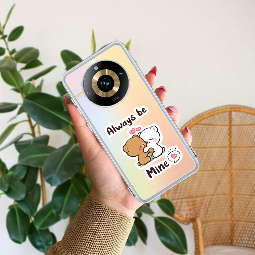 Cute Cuddle Bears Transparent Silicon Case For Realme Narzo 60 5G