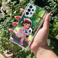 Blush & Panda Transparent Silicon Case For Samsung Galaxy A32 4G