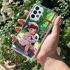 Blush & Panda Transparent Silicon Case For Samsung Galaxy A32 4G